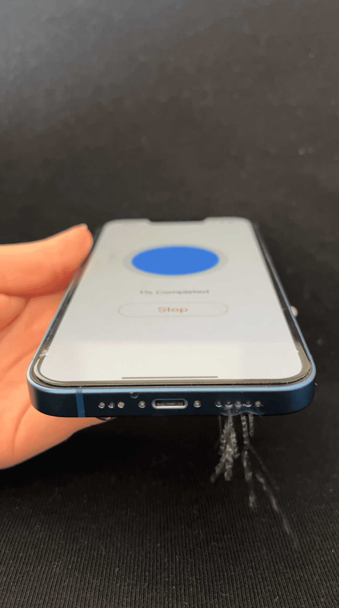 Step 3: Wait for cleaning to complete